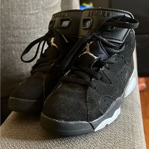 Jordan Kids Black and Gray Sneakers